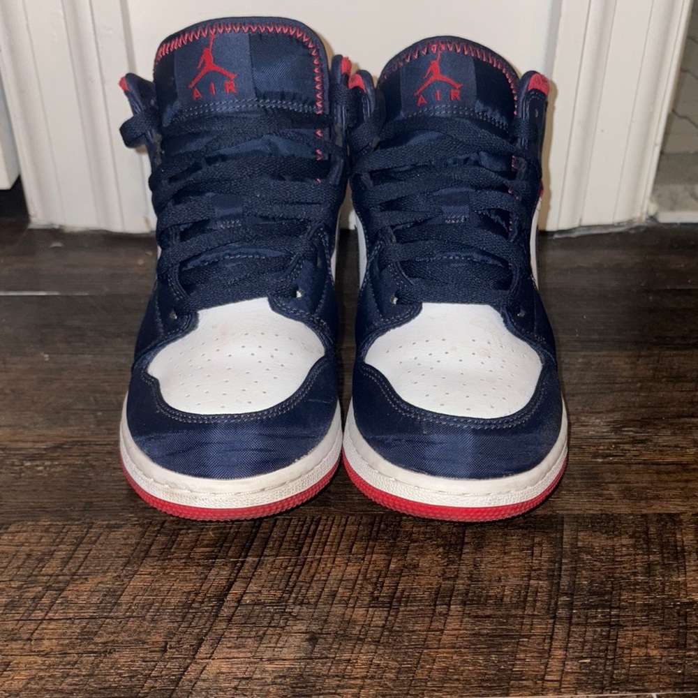 Jordan Blue and White Sneakers